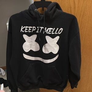 Marshmallow SMILE HOODIE “Keep it Mellow” size small